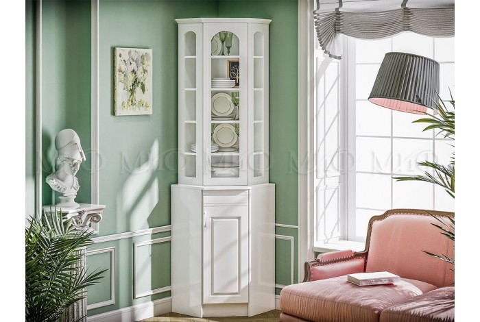 Буфет Констанция угловой белый матовый