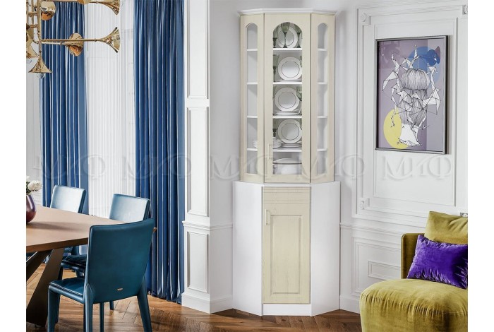 Буфет Констанция угловой фисташка