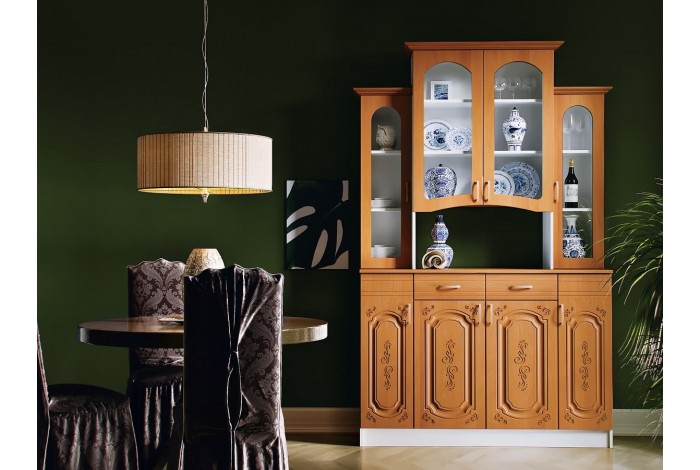 Буфет Лиза-2 4-х створчатый ольха матовая