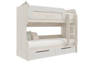 Детская модульная комната "Юниор-4" вариант 2 (дуб крафт белый - шарли белый)