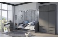 Детская модульная комната Челси вариант 2 графит - графит