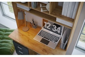 Детская модульная комната "Мартина" вариант 1 (дуб крафт золотой - графит)