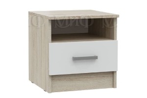 Детская модульная комната "Мартина" вариант 2 (дуб сонома - белый глянец)