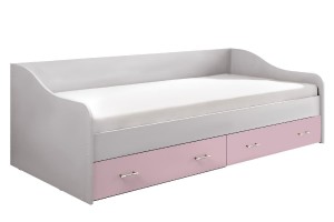Кровать "FASHION 1" с выдвижными ящиками (белый)