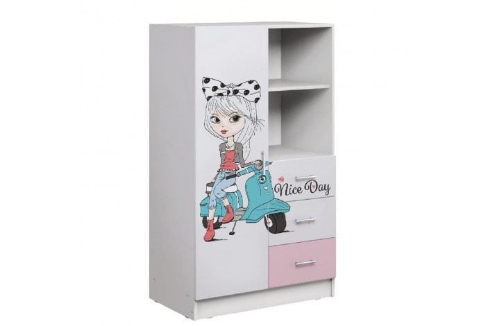 Детская модульная комната для девочки FASHION 1 белый