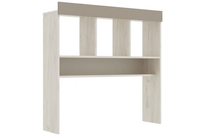 Надстройка для стола Юниор-4 дуб крафт белый - шарли мокко