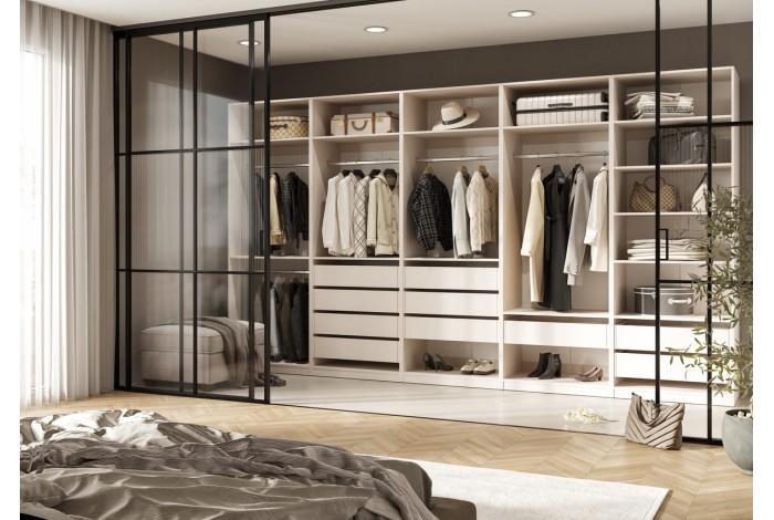 Пенал Ларго 400 5 полок без фасада кашемир