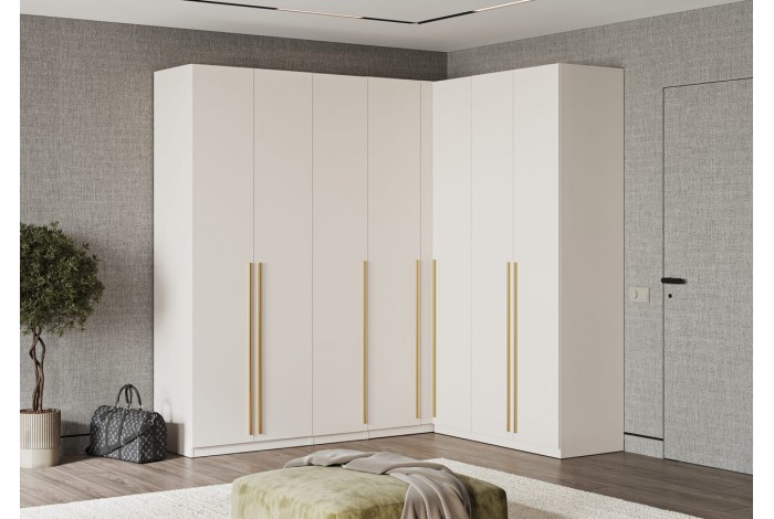 Пенал Ларго 400 5 полок с фасадом кашемир