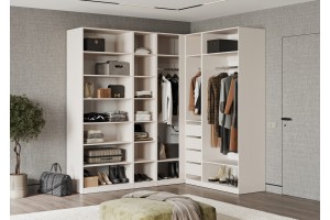 Пенал "Ларго" 400 1 полка 4 ящика без фасада (кашемир)