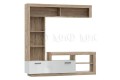 Гостиная Ангара со шкафом дуб сонома - белый глянец