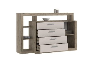 Комод (2УПК) Ангара (дуб крафт серый - кашемир)