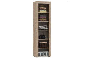 Гостиная "Ангара" с пеналом (дуб сонома - белый глянец)