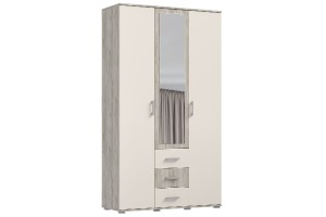 Гостиная "Белла" с 3-х створчатым шкафом (дуб крафт серый - кашемир)