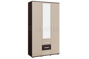 Гостиная "Белла" с 3-х створчатым шкафом (дуб беленый - венге)