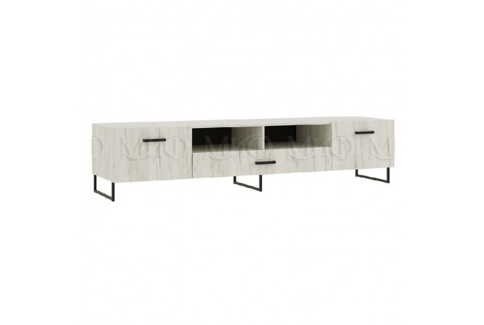 Тумба под ТВ 2000 Нэнси LOFT дуб крафт белый