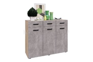 Гостиная "Нэнси" центральная секция (бетон светлый - дуб сонома)