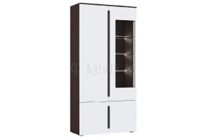 Гостиная "Ким-4" (белый глянец - венге)