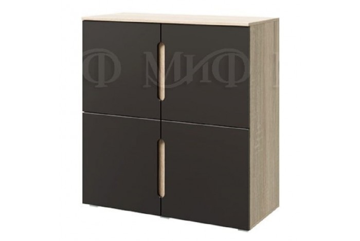 Гостиная Ким-1 графит софт - дуб сонома