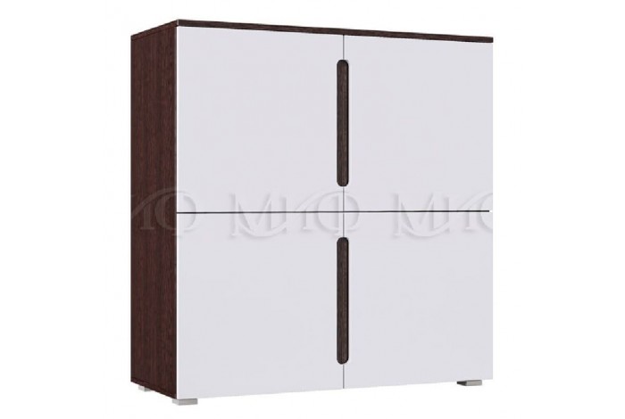 Гостиная Ким-4 белый глянец - венге