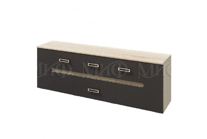 Гостиная Ким-1 графит софт - дуб сонома