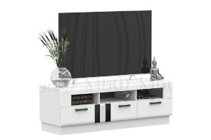 Тумба под ТВ "Магнолия" (белый глянец)