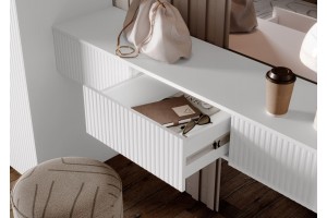 Набор Марвэл Шкаф 2-х ств и Полка косметическая (Браш Вайт - Белый)