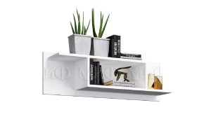 Гостиная "Нэнси-3" с подсветкой увеличенный размер (белый - мрамор глянец)