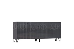 Гостиная "Оливия-6" (графит - графит софт)