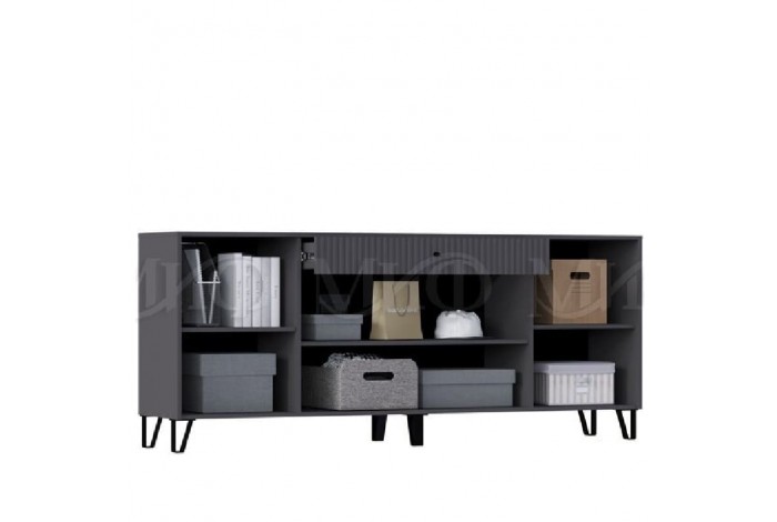 Гостиная Оливия-6 графит - графит софт