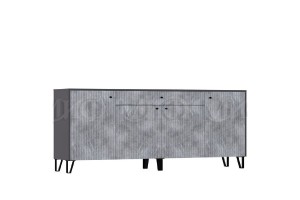 Комод Оливия (графит - мрамор глянец)