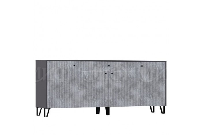 Комод Оливия графит - мрамор глянец
