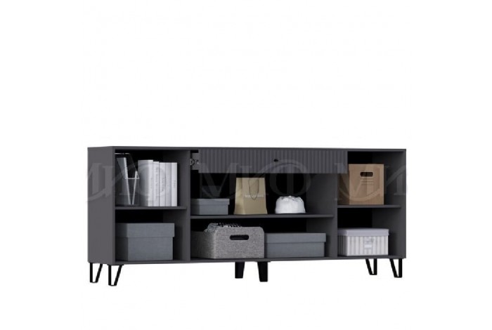 Комод Оливия графит - мрамор глянец