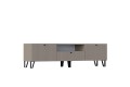 Тумба под ТВ малая Оливия глиняный серый - шарли мокко