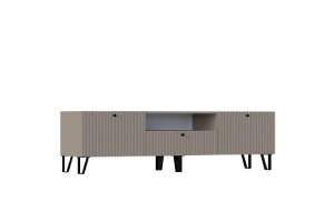 Тумба под ТВ "Оливия" малая (глиняный серый - шарли мокко)
