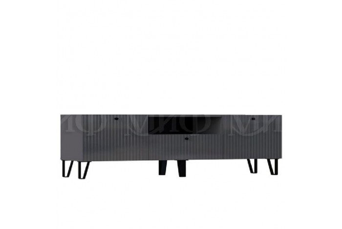 Тумба под ТВ малая Оливия графит - графит софт