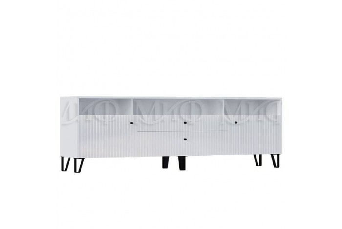 Тумба под ТВ Оливия белый - белый глянец