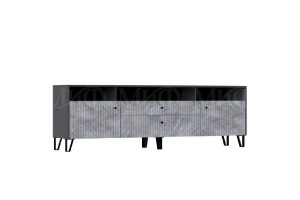 Гостиная "Оливия-4" (графит - мрамор глянец)