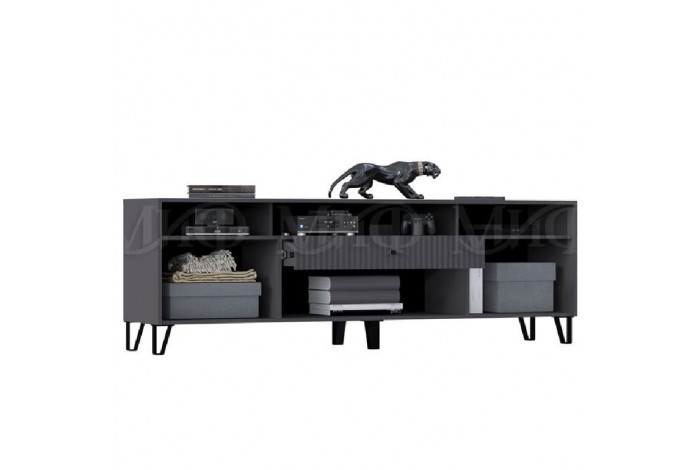 Гостиная Оливия-4 графит - мрамор глянец