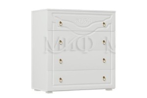 Комод Престиж (белый - белый матовый)