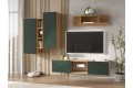 Тумба под ТВ Флэш подвесная Дуб Крафт золотой - Браш Мени Грин