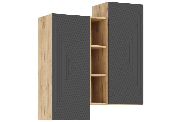 Гостиная Флэш-2 Дуб Крафт золотой - Браш Графит