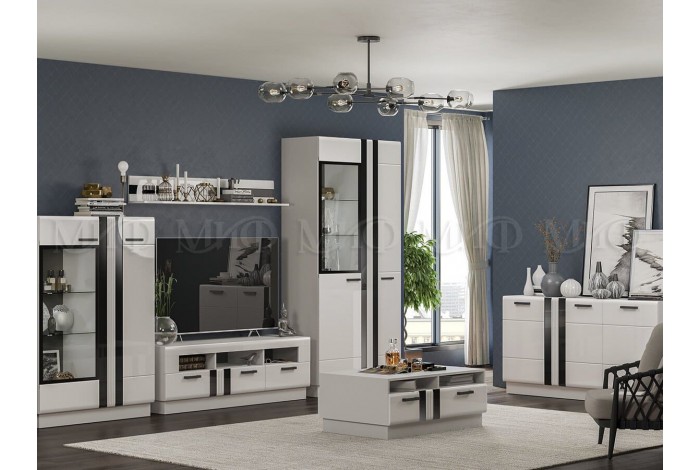 Гостиная Магнолия-1 белый глянец