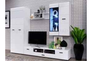 Гостиная "Нэнси-2" с подсветкой увеличенный размер (выбор цвета)