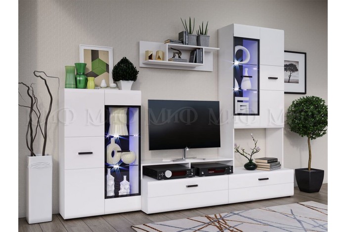 Гостиная Нэнси-3 с подсветкой выбор цвета