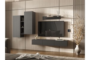 Гостиная "Оскар-2" (графит - графит софт)