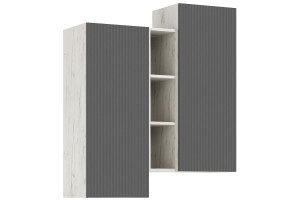 Гостиная "Оскар-1" (дуб крафт белый - графит софт)