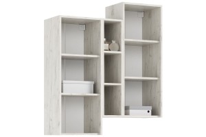 Гостиная "Оскар-1" (дуб крафт белый - графит софт)