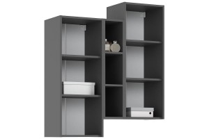 Гостиная "Оскар-1" (графит - графит софт)