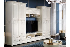 Гостиная "Престиж-1" вариант 4 (сандал светлый)