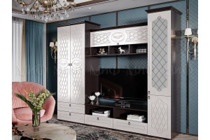 Гостиная "Престиж" (венге - жемчуг)